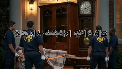 원룸 이사, 똑똑하게 준비하세요!